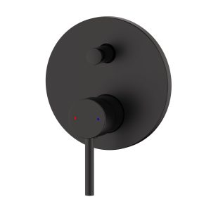 Bellino Wall Diverter Mixer Tap Matte Black WaterMark