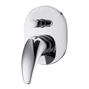 Wall Diverter Mixer Tap | WaterMark | Ceramic Cartridge | Chrome | Built-in