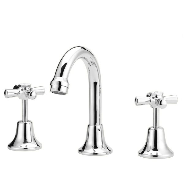 Basin Tap Set Chrome | WaterMark | Lead Free | Jumper Valve | 3 Piece