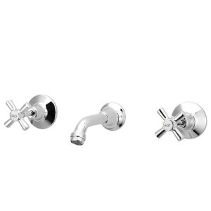 Bath Tap Set Chrome WaterMark Wall Mounted Tapware