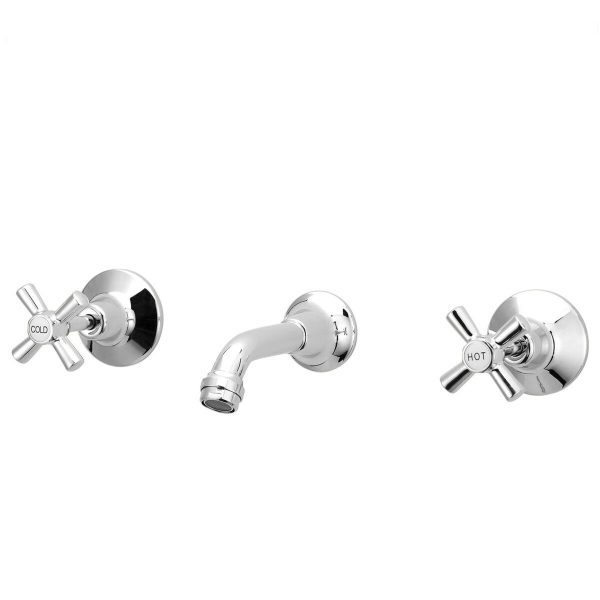 Bath Tap Set Chrome WaterMark Wall Mounted Tapware