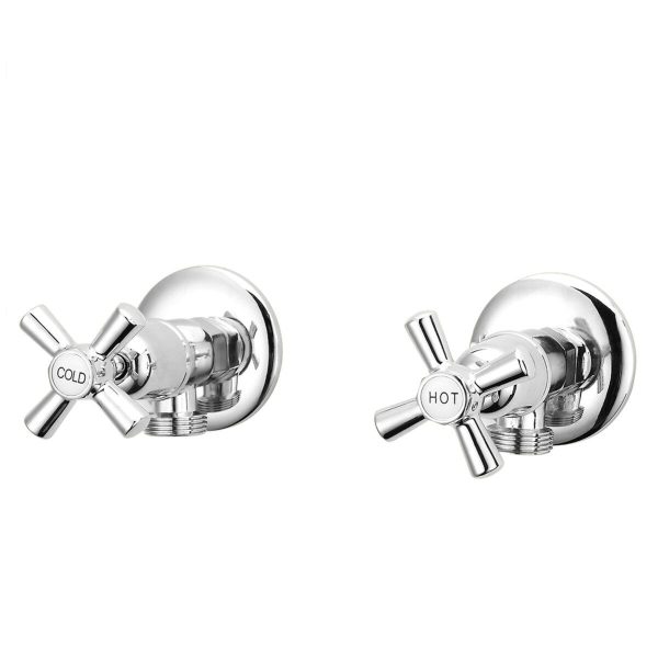 Washing Machine Tap Set Chrome WaterMark Lead Free Laundry Tapware