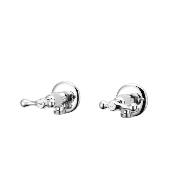 Lever Washing Machine Tap Set | WaterMark | Lead Free | 1/4 Turn | Ceramic | Chrome