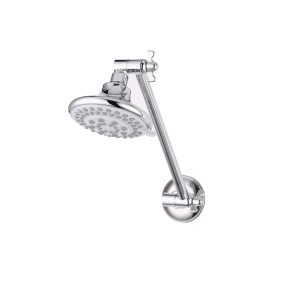 Shower Arm and Rose Chrome 5 Function WaterMark WELS 3 Star 9L/min