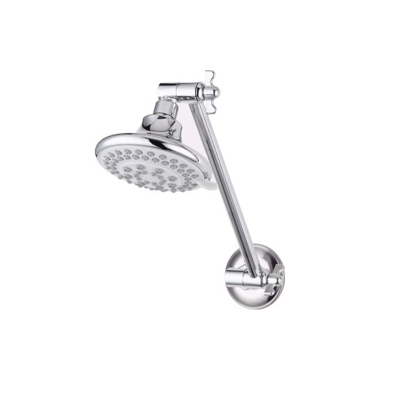 Shower Arm and Rose Chrome 5 Function WaterMark WELS 3 Star 9L/min