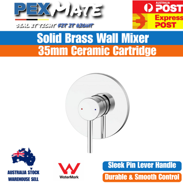 Bellino Wall Mixer Tap WaterMark Solid Brass 3 Year Warranty - Image 2
