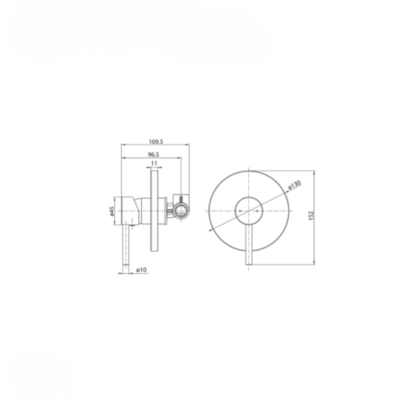 Bellino Wall Mixer Tap WaterMark Solid Brass 3 Year Warranty - Image 3