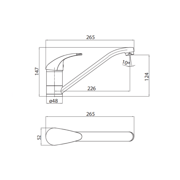 Sink Mixer Tap Chrome | WaterMark | Lead Free | Ceramic Cartridge | Kitchen Mixer - Image 3