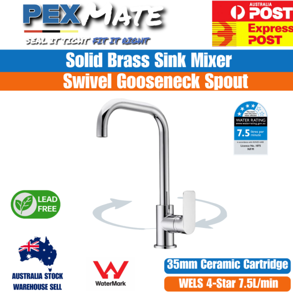 Kitchen Mixer Tap | WaterMark | Lead Free | WELS 4 Star - Image 2