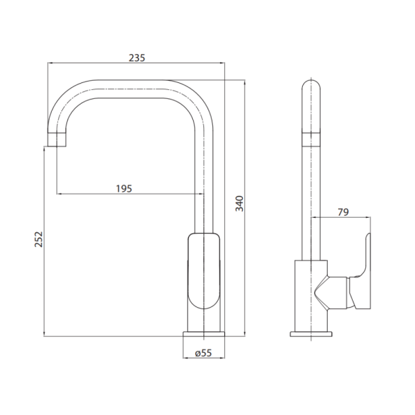 Kitchen Mixer Tap | WaterMark | Lead Free | WELS 4 Star - Image 3