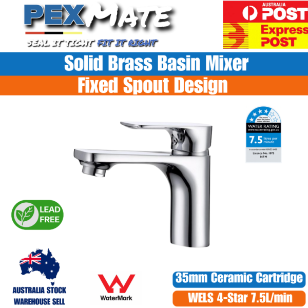 Basin Mixer Tap | WaterMark | Lead Free | WELS 4 Star - Image 2