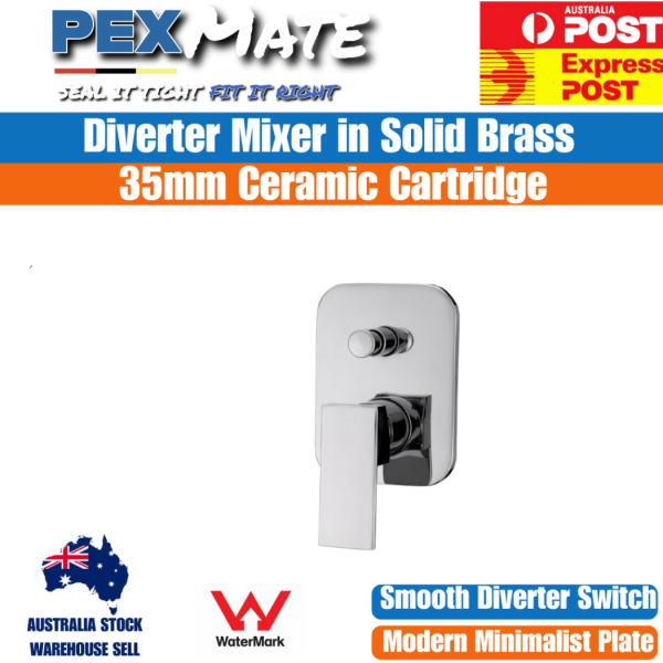 Shower Diverter Mixer | WaterMark | Wall Diverter Tap - Image 2