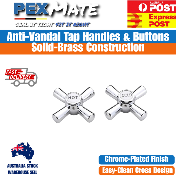 Tap Handles and Buttons Chrome Replacement Tapware Parts - Image 2