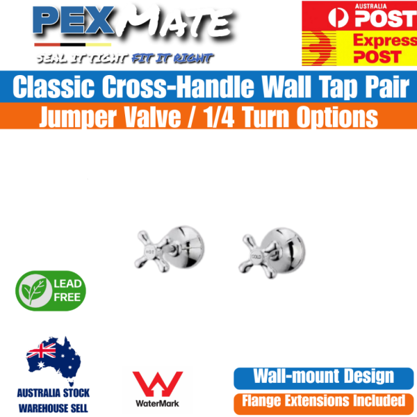 Wall Top Assemblies | WaterMark | Lead Free | Jumper Valve | Chrome - Image 2