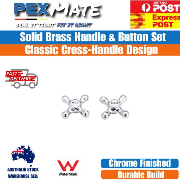Tap Handles and Buttons | Chrome | Replacement Set - Image 2