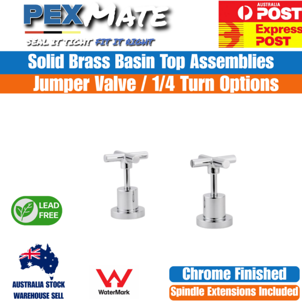 Bellino Basin Top Assemblies Chrome Jumper Valve WaterMark Lead Free - Image 2
