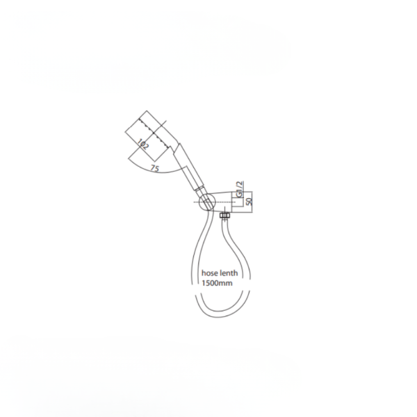 Hand Shower on Bracket Chrome 5 Function WaterMark WELS 4 Star 7.5L/min - Image 5