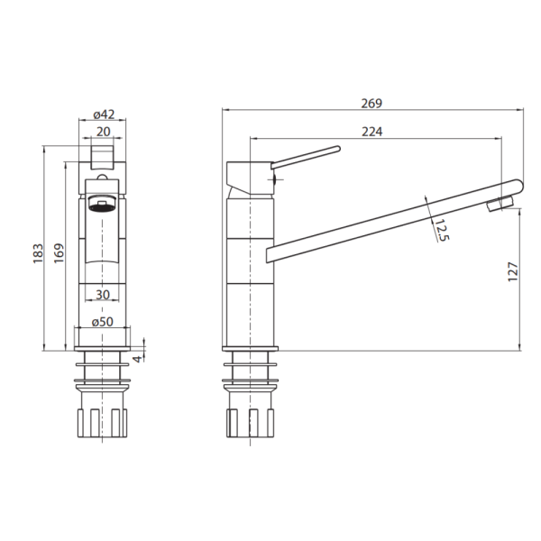 Sink Mixer Tap Chrome | WaterMark | Lead Free Kitchen Mixer - Image 3