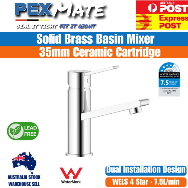 Basin Mixer Tap Black | WaterMark | Lead Free | WELS 4 Star - Image 2