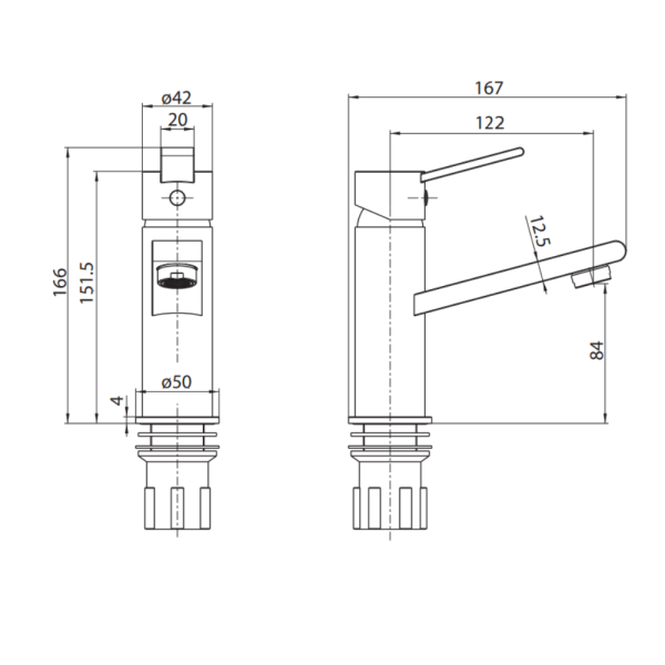 Basin Mixer Tap Black | WaterMark | Lead Free | WELS 4 Star - Image 3