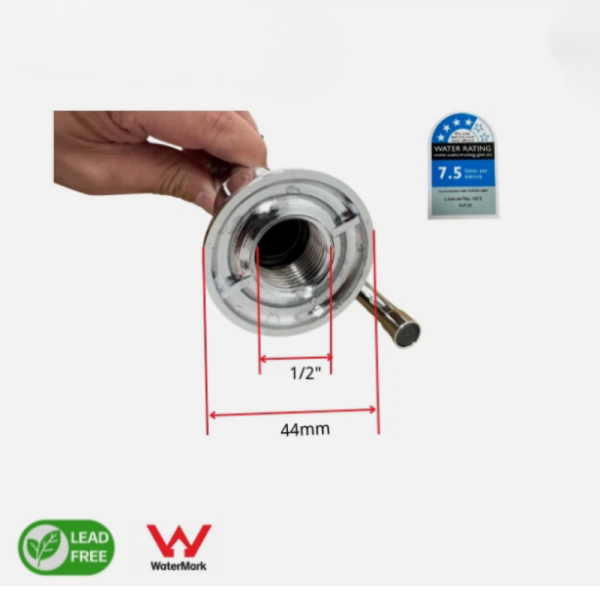Gooseneck Hob Sink Spout 150mm x 225mm Swivel Chrome | WaterMark | Lead Free - Image 4