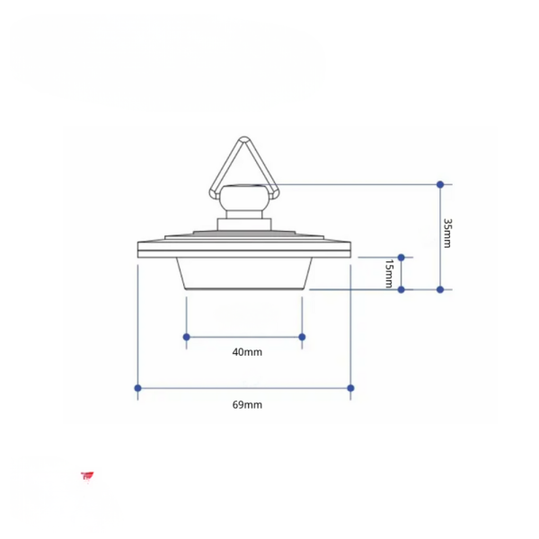 40mm Waste Repair Insert Chrome Plated Basin Waste Repair Kit - Image 3