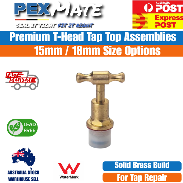 15mm T-Head Top Assembly 1/2" Lead Free WaterMark - Image 2