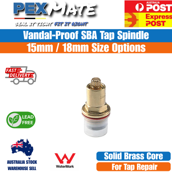 18mm V Proof SBA Brass Tap | Lead Free WaterMark - Image 2