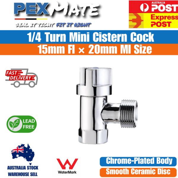 15mm x 20mm Washing Machine & Dishwasher Valve 1/4 Turn Ceramic Disc | WaterMark - Image 2