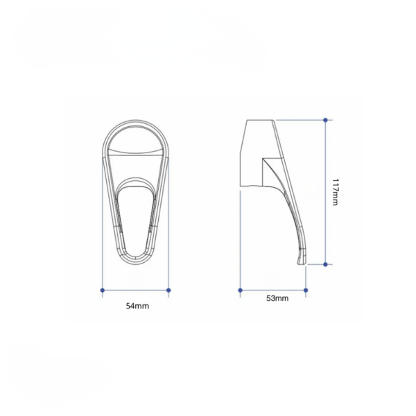 Mixer Loop Handle 40mm | Chrome | Replacement Tap Handle - Image 2