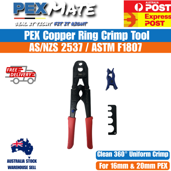 16mm 20mm PEX Copper Ring Crimp Tool ASTM F1807 AS/NZS2537 - Image 2