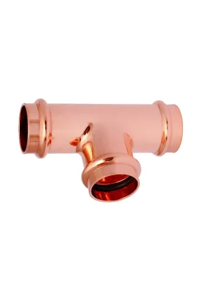 20mm x 15mm x 15mm Copper Press Reducing Tee | WaterMark AS 3688